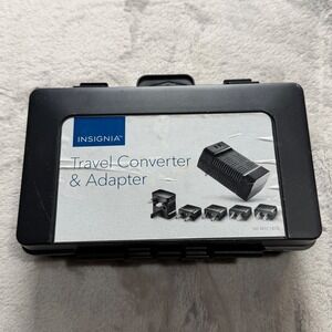 Insignia Travel Voltage Converter and Adapter Set NS-MTC1875 Black 1875W 5 Plugs